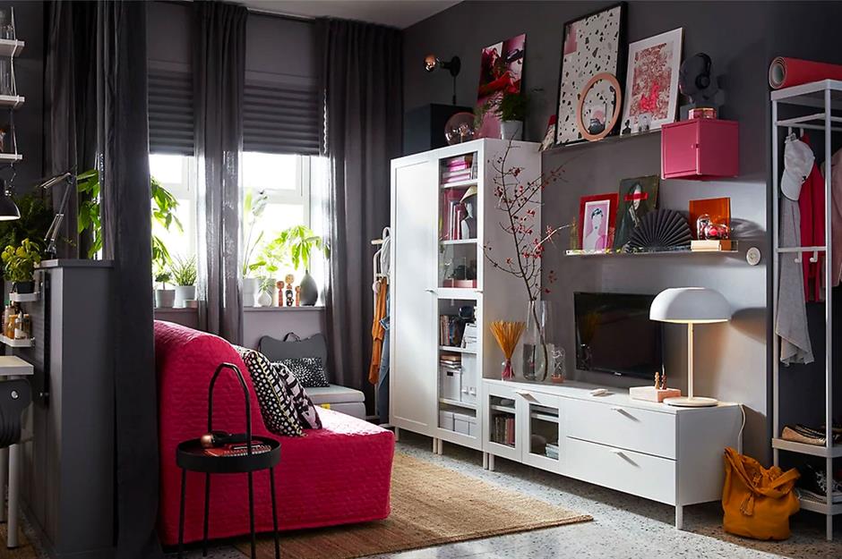 Small Living Room Interior Design, Dark Hardwood Floors Living Room Furniture Philippines